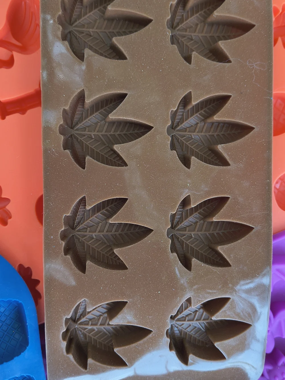 Silicone Candy & Ice Molds - Assorted Bright Colors And Shapes